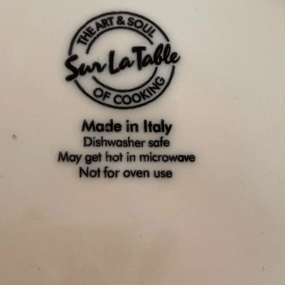 Vintage Sur La Table PASTA SALAD BOWL Italian pottery